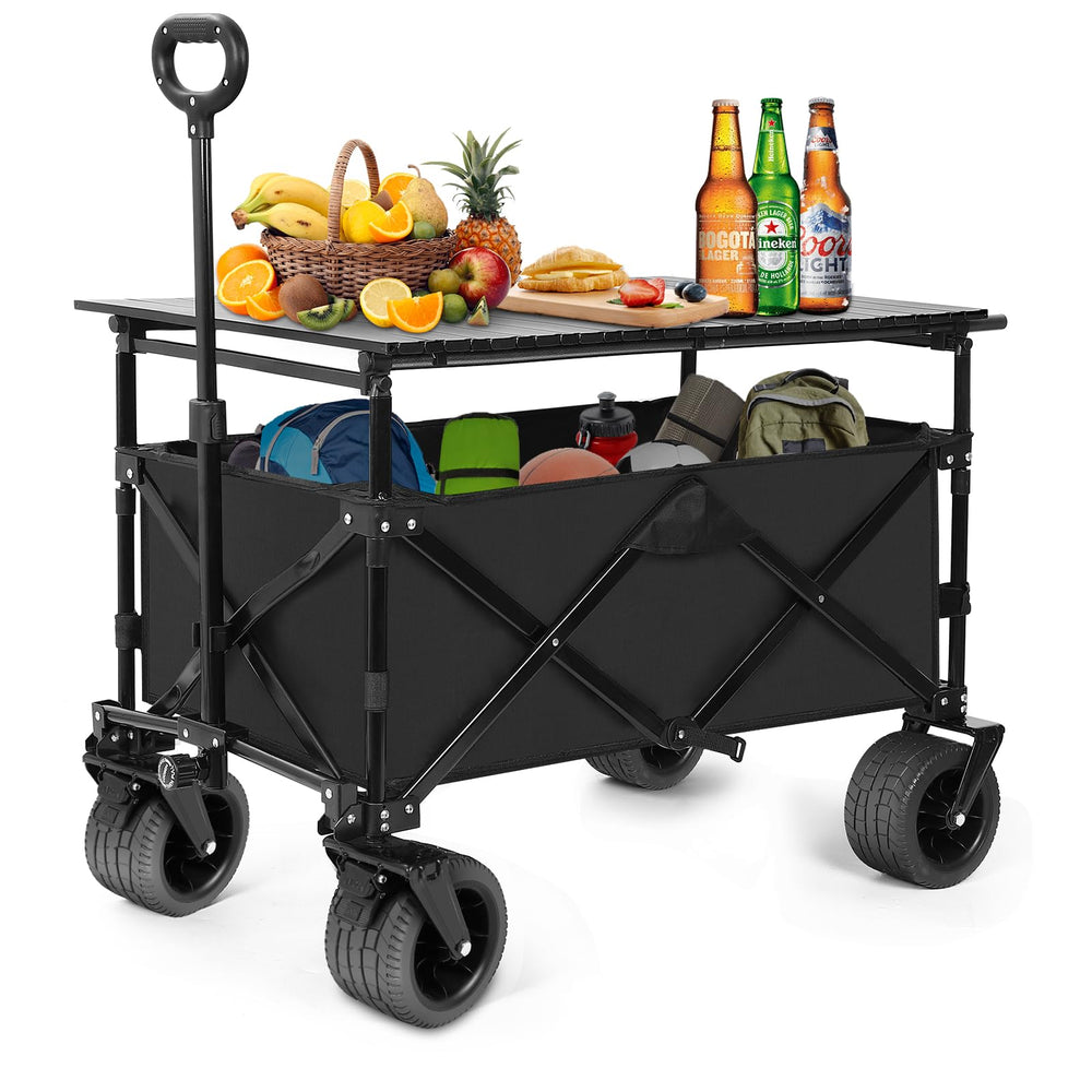 SHINLEYPACK wagon front view showing sturdy frame and spacious storage benefit
