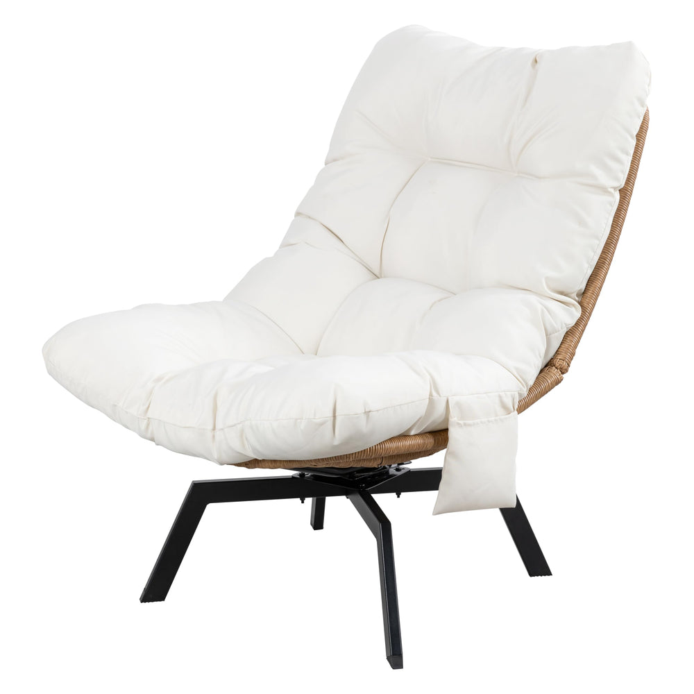 Shintenchi front view of swivel chair showing comfortable design and curb appeal