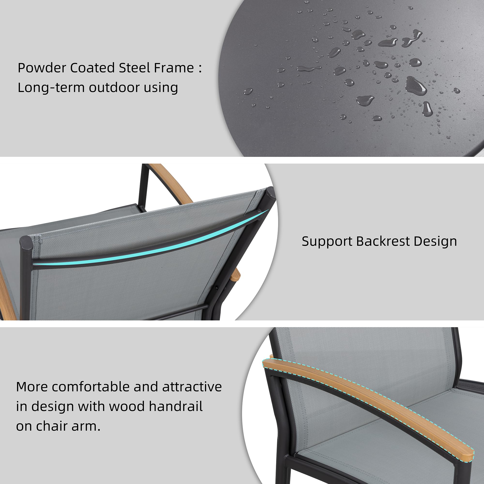Shintenchi tempered glass table top with cup showing easy wipe-clean benefit