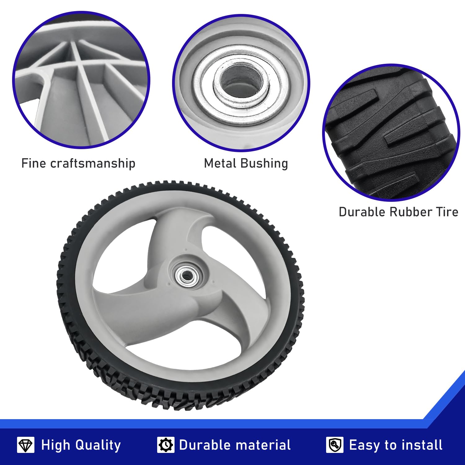 shiosheng close-up of tread pattern improving traction and durability