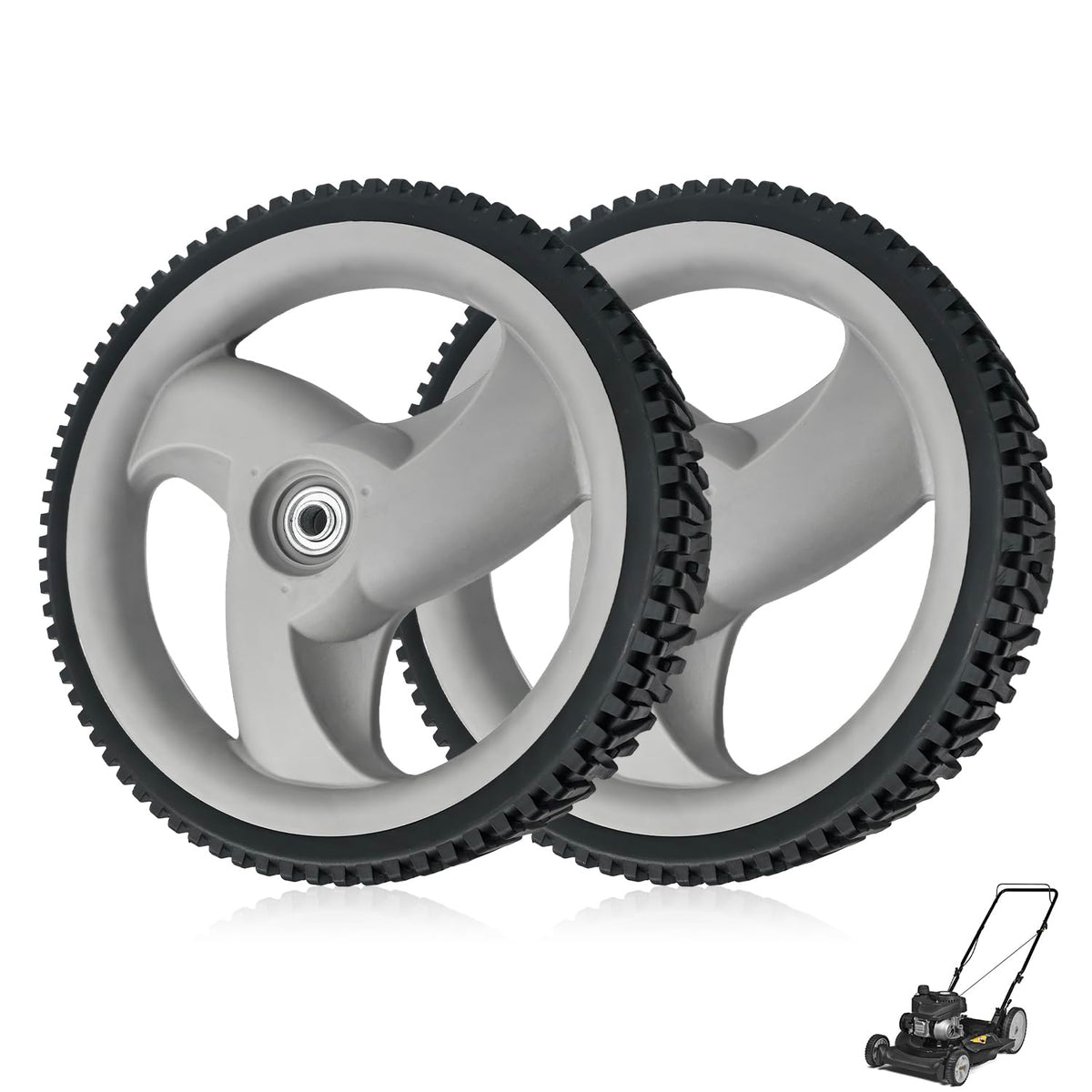 shiosheng front face of 12-inch rear wheel showing hub for easy alignment