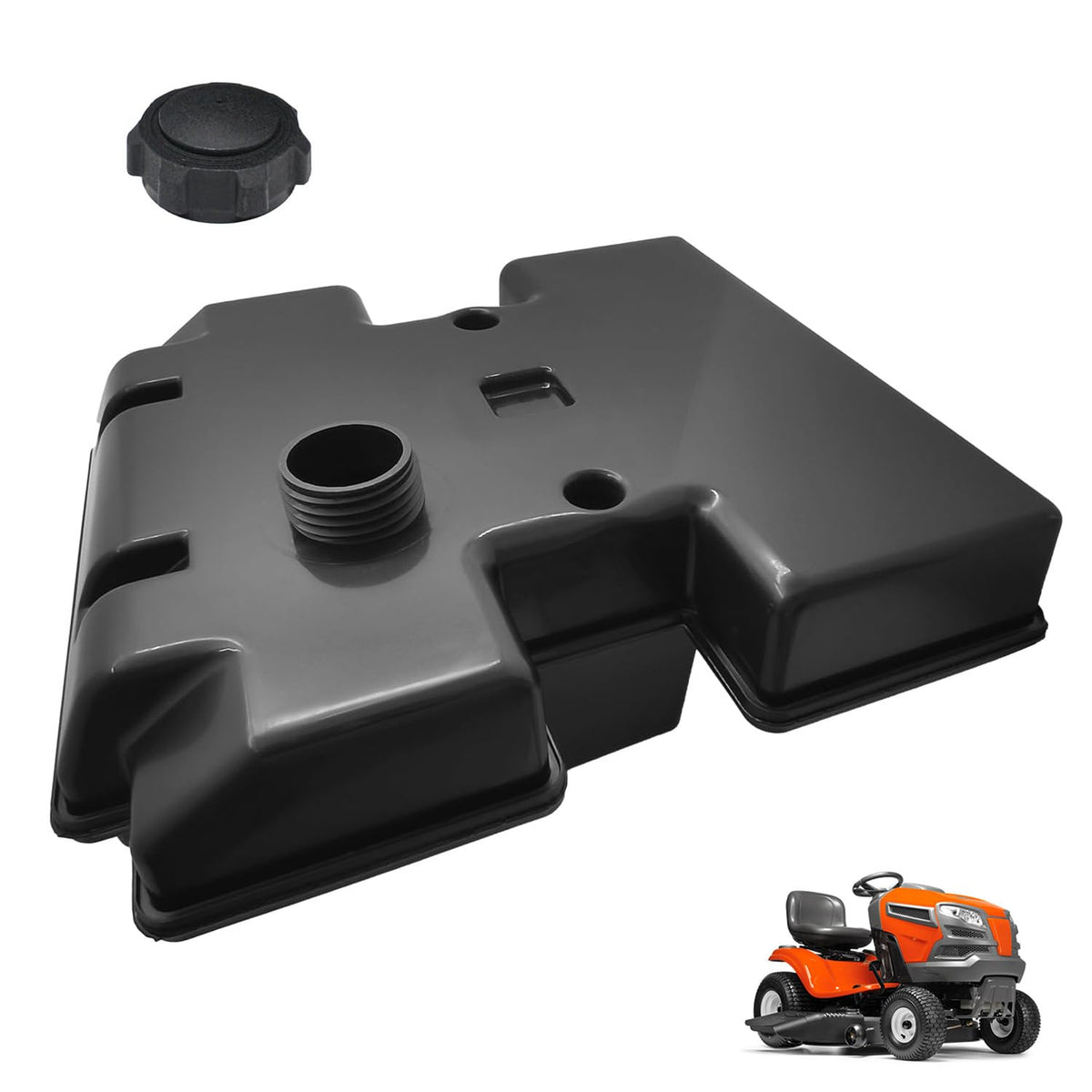 shiosheng front view fuel tank showing shape and fit for Husqvarna models