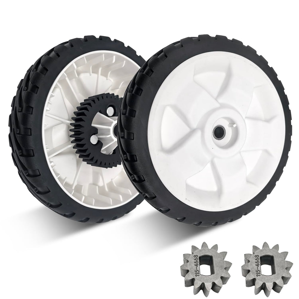 shiosheng front view wheel assembly showing complete replacement set and ready-to-install benefit