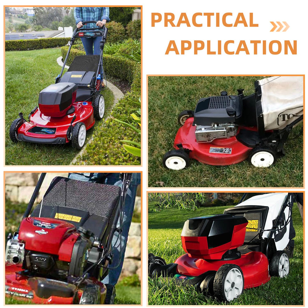 shiosheng rear wheel installed on Toro mower illustrating renewed traction and performance