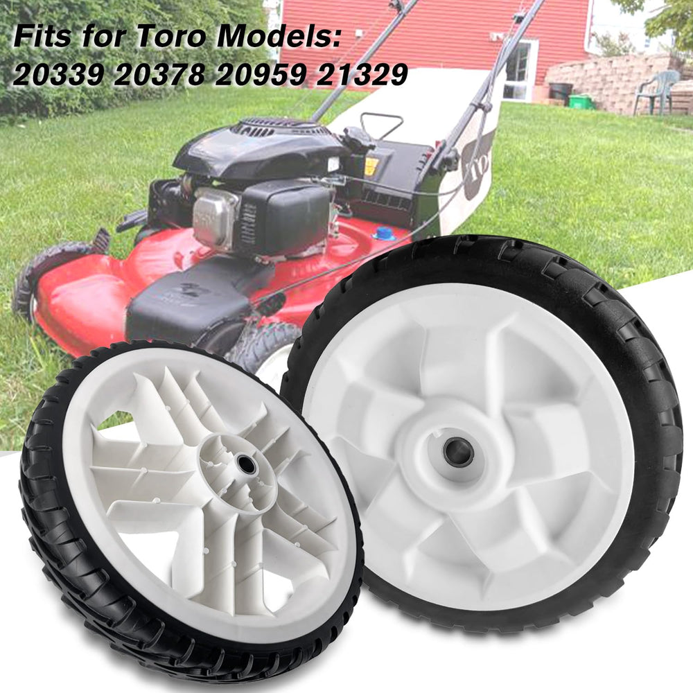 shiosheng drive wheel installed on Toro mower rear demonstrating restored performance