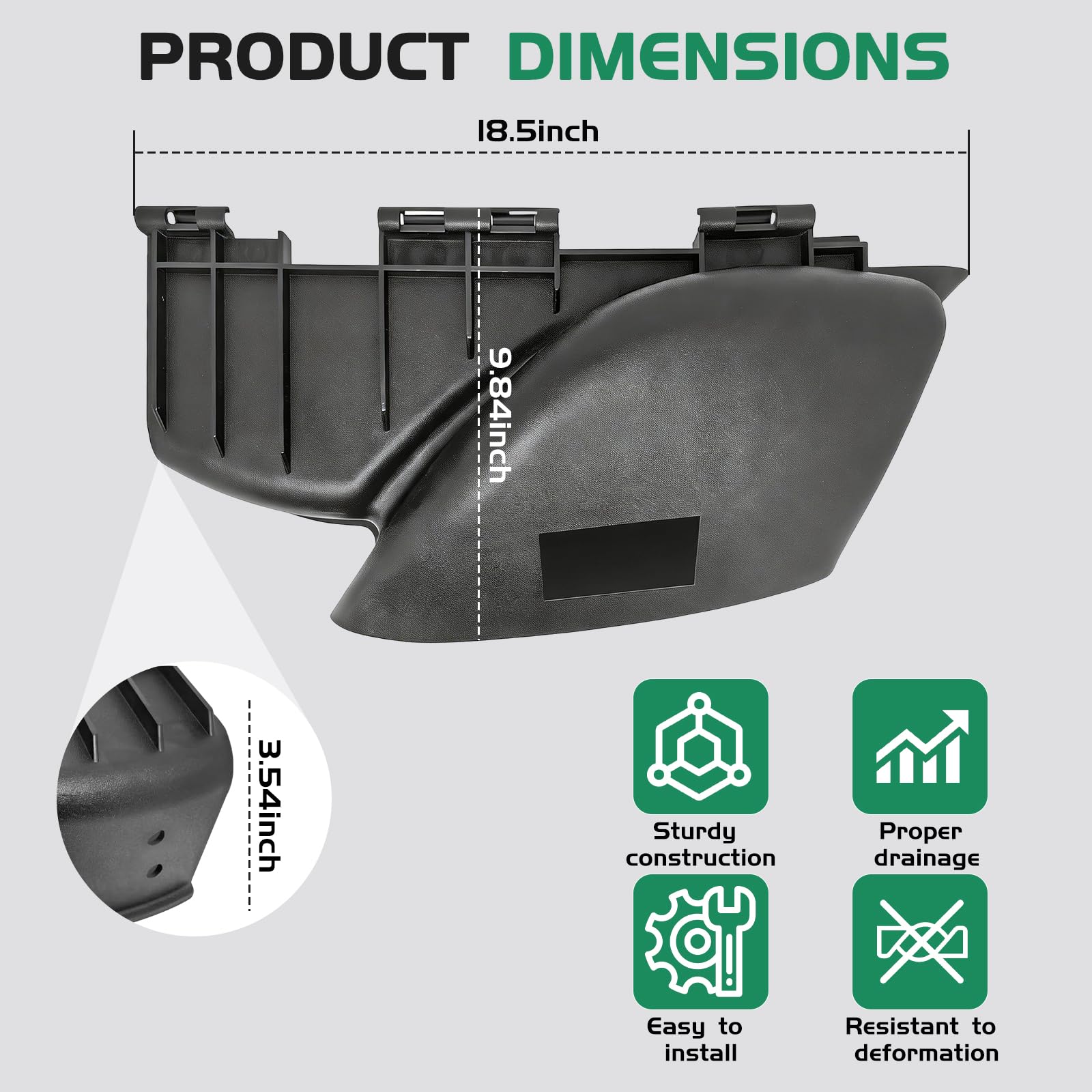 shiosheng mounting points and holes illustrating bolt-on compatibility benefit