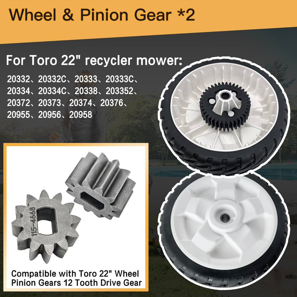 shiosheng detailed rubber tread profile improving traction and lawn protection