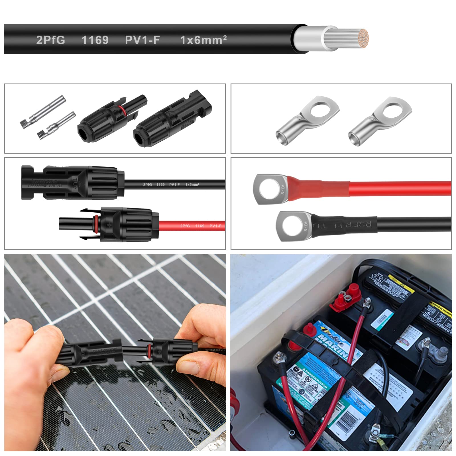 Shirbly cable in rooftop solar install, illustrating easy routing and secure connections