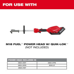 SHISHUVIN side profile mounted on M18 FUEL power head showing balanced handling