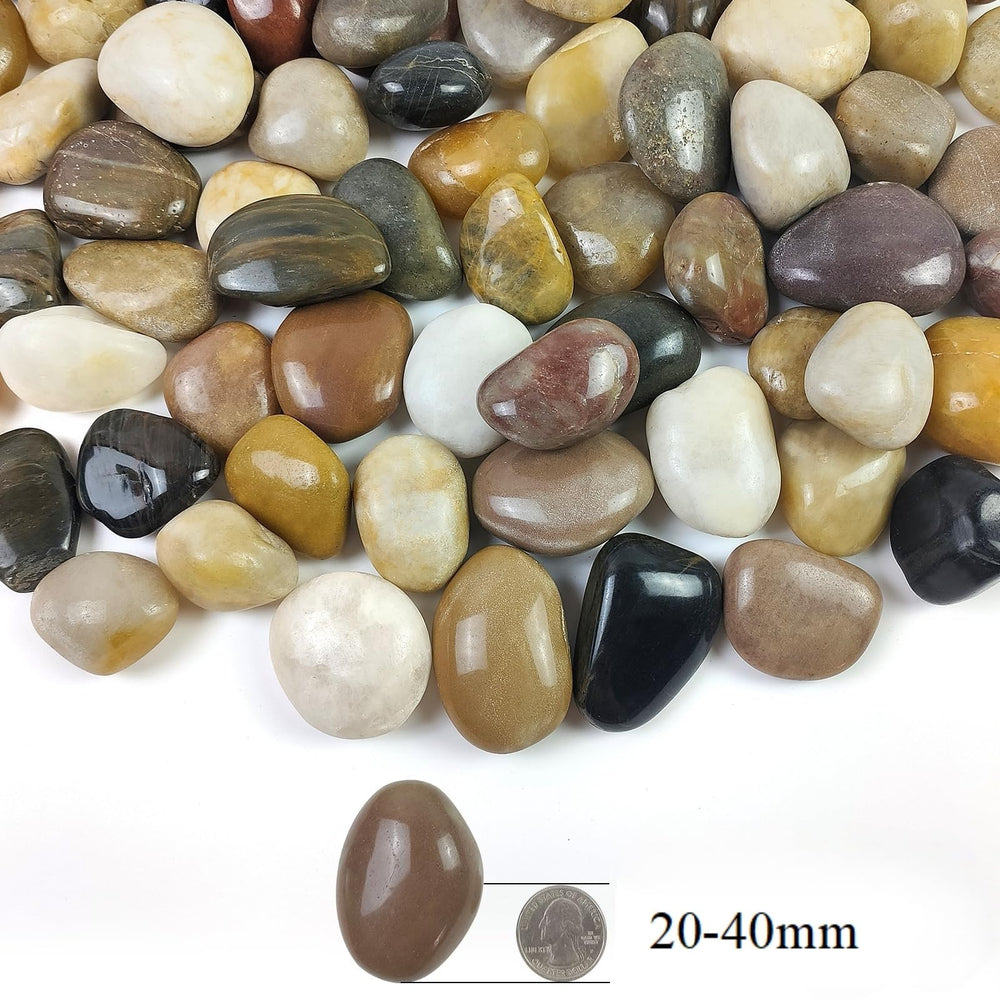 SHIZWU close-up of polished pebble texture highlighting smooth finish