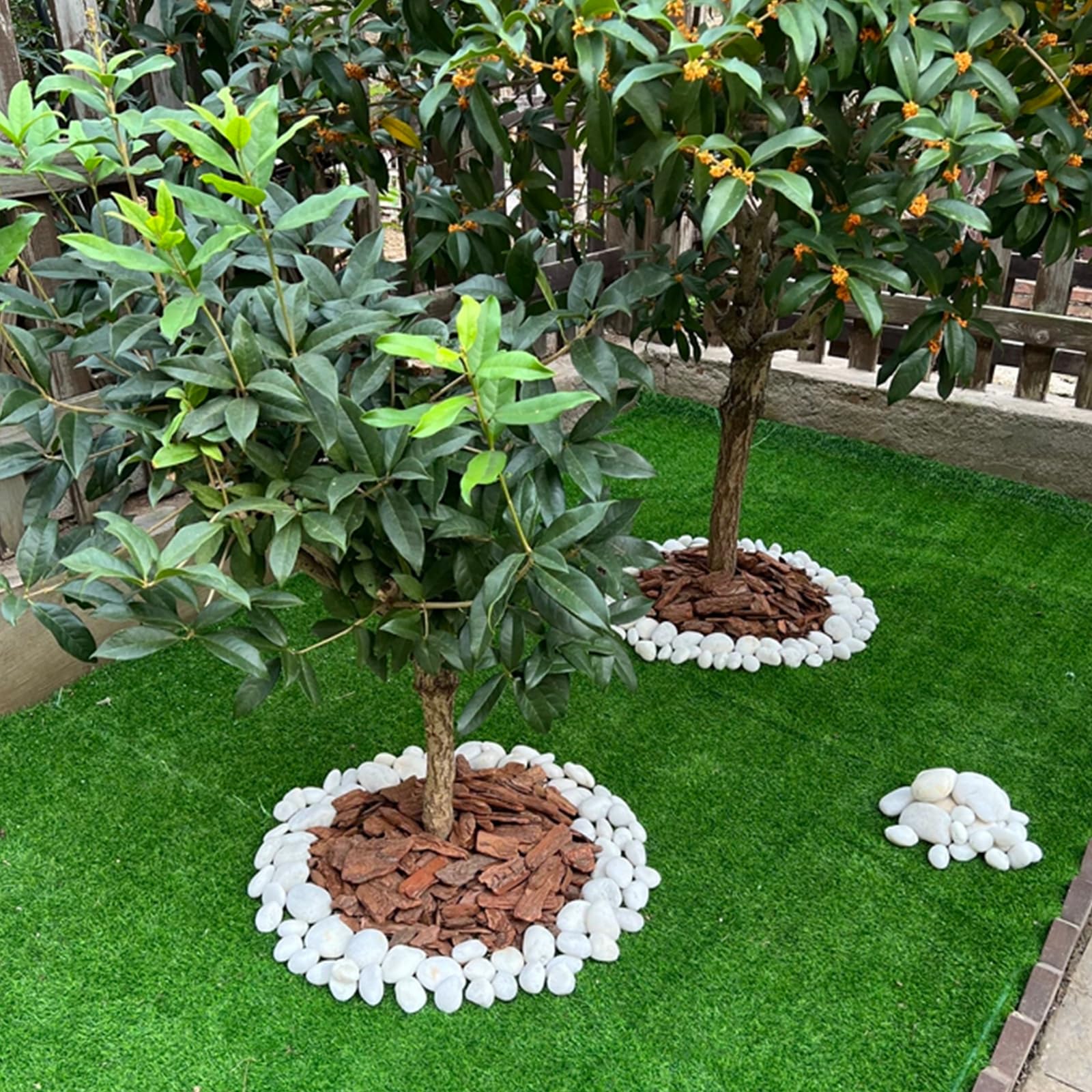 SHIZWU stones arranged around a fountain adding brightness and visual contrast