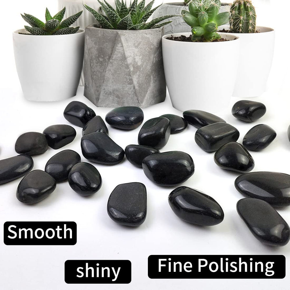 SHIZWU river rocks arranged in aquarium showing natural look and clarity