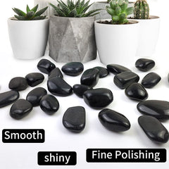 SHIZWU river rocks arranged in aquarium showing natural look and clarity