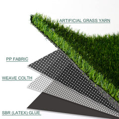 SHNOSU close-up of 0.7 inch pile texture offering soft, realistic underfoot comfort
