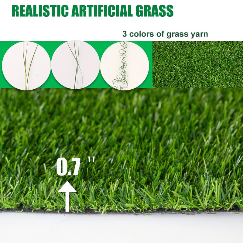 SHNOSU turf installed on a patio providing low-maintenance green space for relaxing