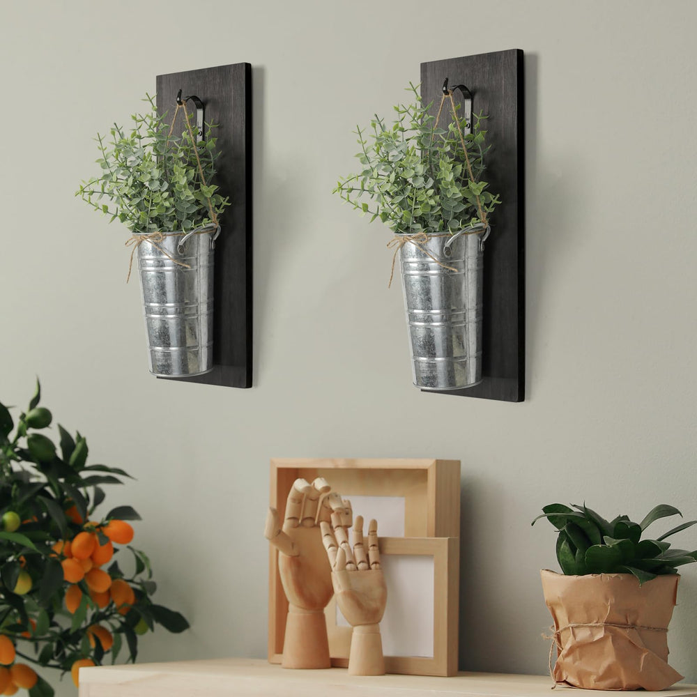 SHOHAYTO mounted planters in a modern kitchen adding farmhouse warmth