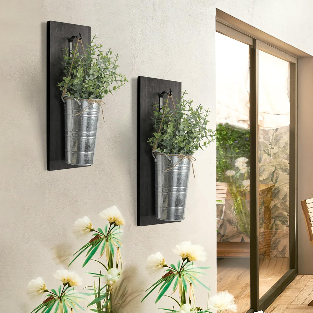 SHOHAYTO planters next to a book showing compact size and scale