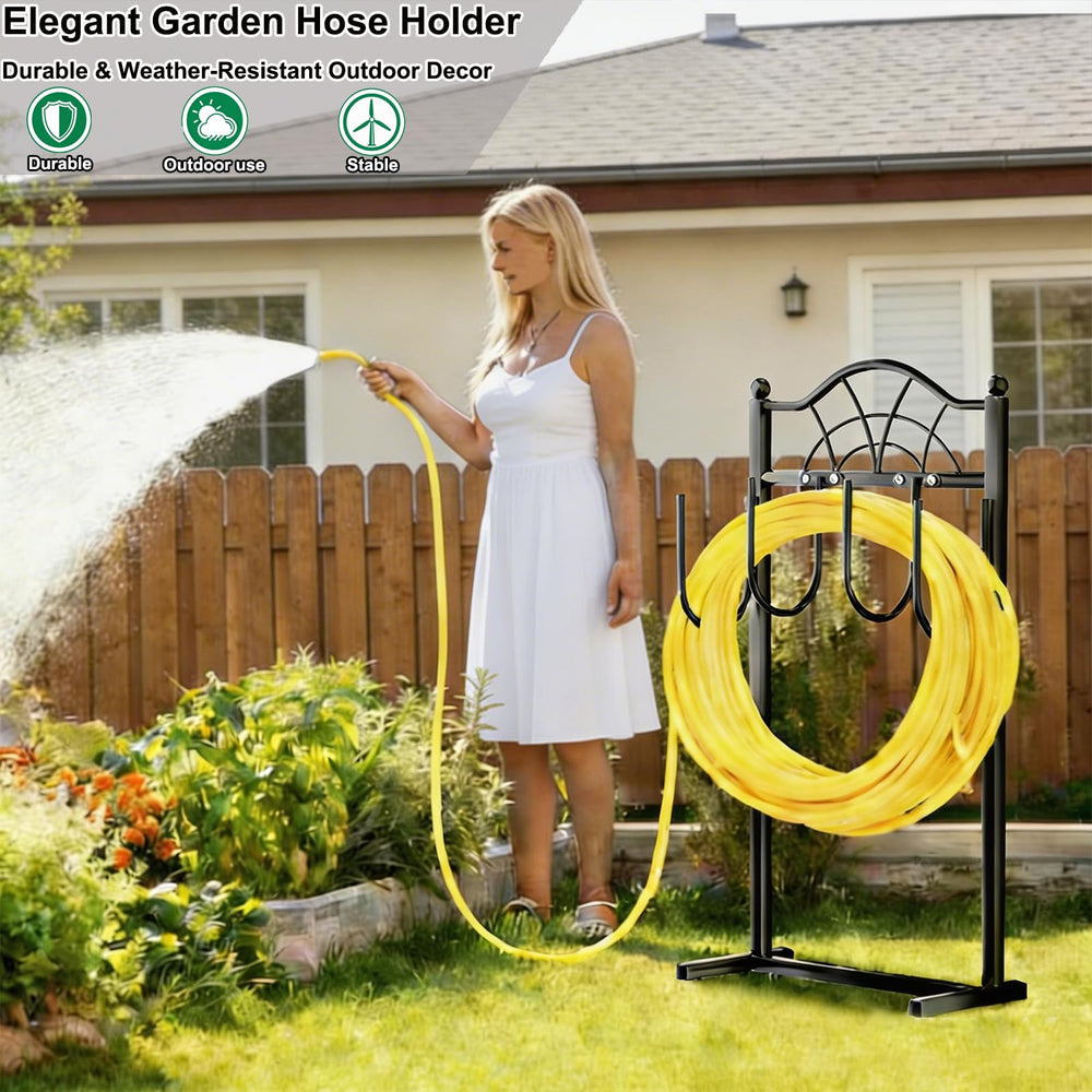 Shomextol side profile with coiled hose showing tangle-free organization benefit