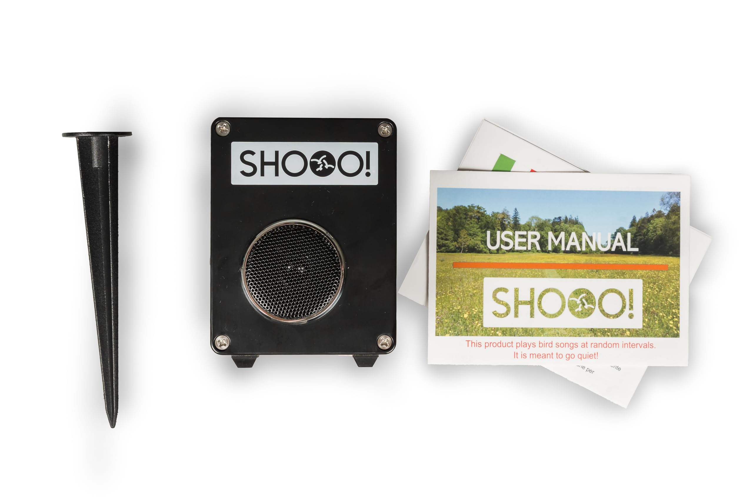 SHOOO side angle displaying control buttons for simple operation