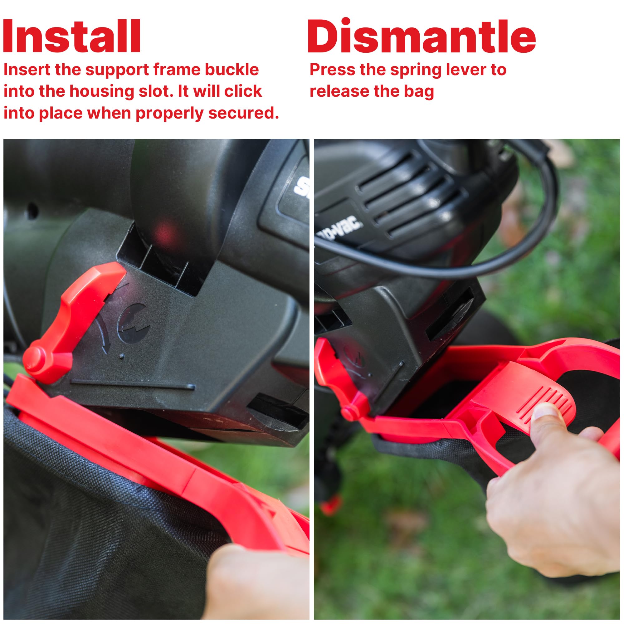 Shop-Vac held in hand showing lightweight 8.16 lb benefit