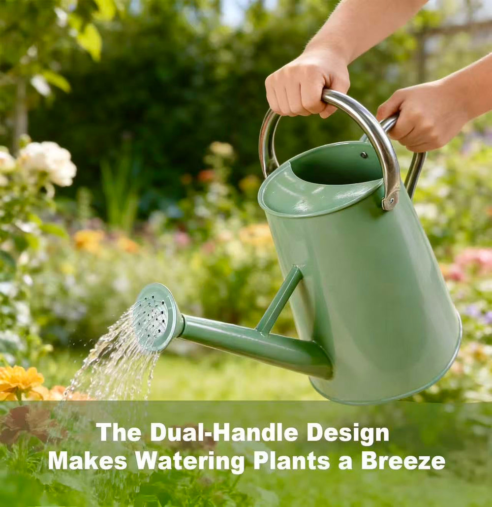 shopwithgreen watering can in use watering pots for precise plant care
