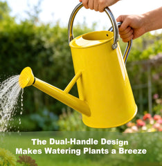 shopwithgreen handle detail with semicircle hose notch for easy refilling