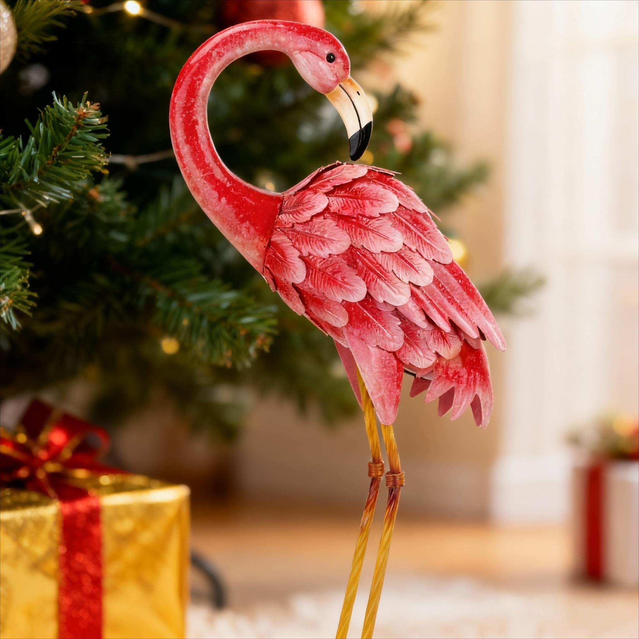 Shorayn flamingo unboxed with packaging items showing safe shipping and benefit: damage-free delivery