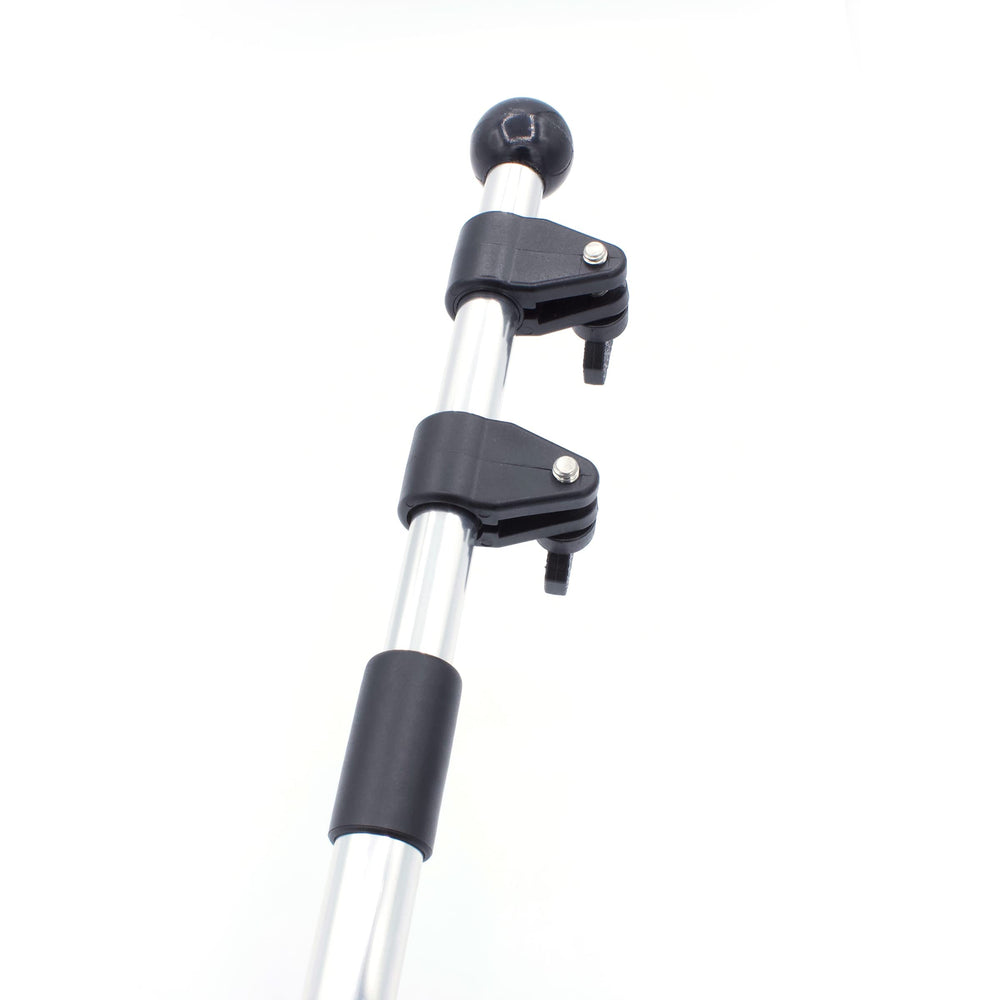 Shoreline Marine adjustable flag clips closeup showing quick flag installation benefit