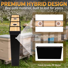 ShouRong internal groove detail demonstrating safe bee access and drowning prevention