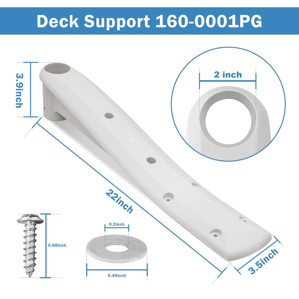 showingo side profile of 160-0001PG support demonstrating sturdy shape