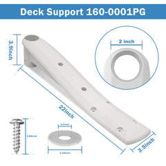 showingo side profile of 160-0001PG support demonstrating sturdy shape