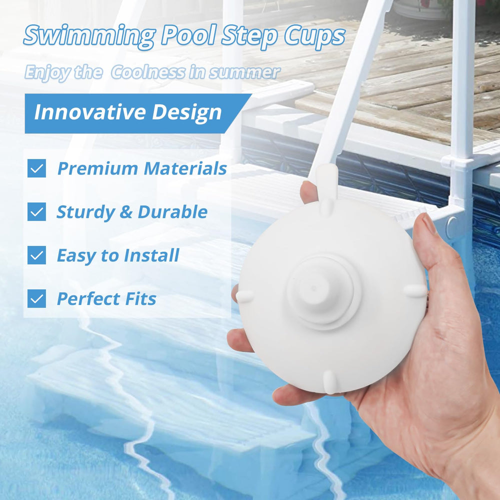 showingo suction cup fitted under Innovaplas step leg improving stability benefit
