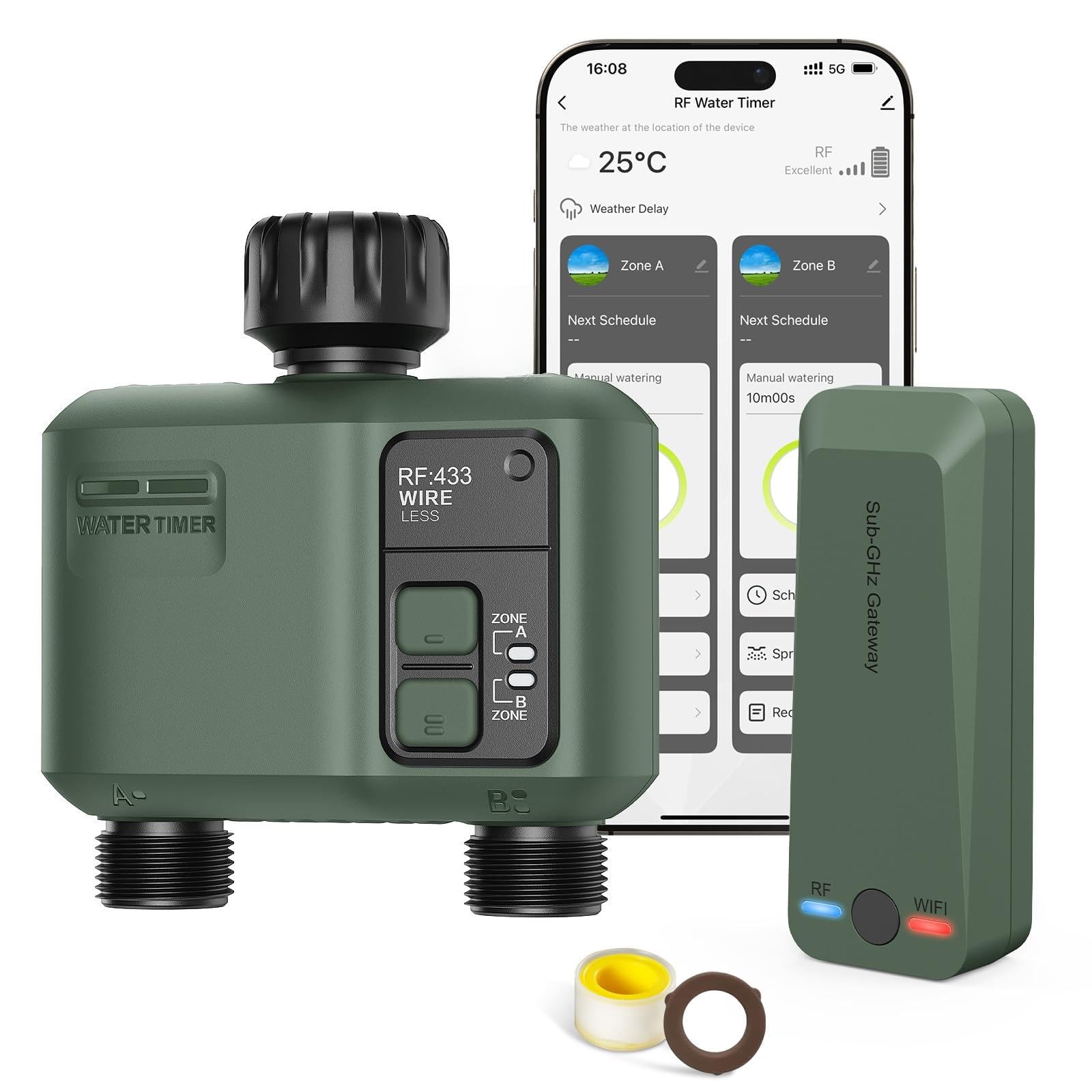 Shrivee front-mounted controller showing ports and display for easy setup
