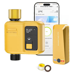 Shrivee front view showing WiFi hose timer controls and clear display for easy scheduling