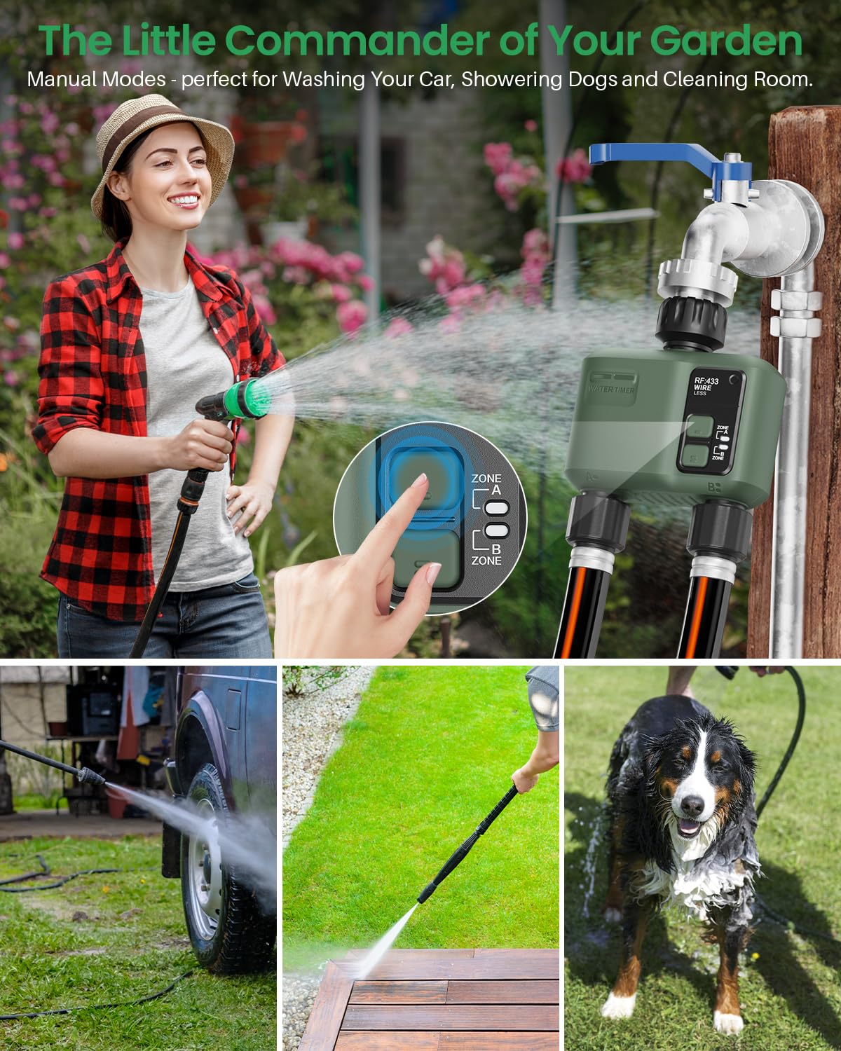 Shrivee gateway receiver in yard demonstrating extended WiFi range