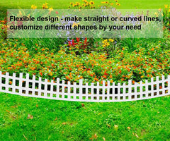 shsyue edging installed around flowerbed for tidy garden separation