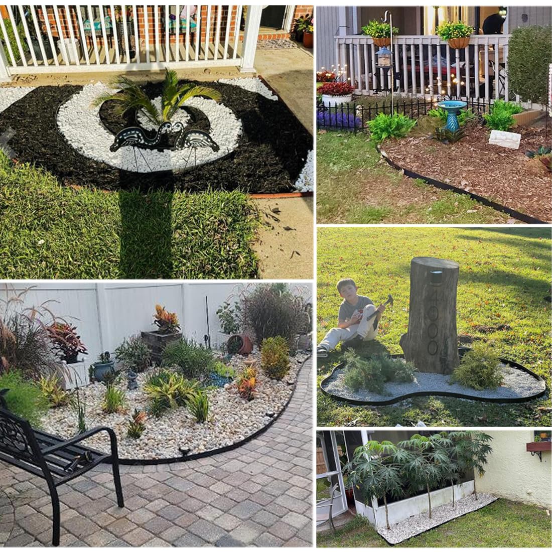 shsyue backyard scene with edging around lawn illustrating tidy landscape result