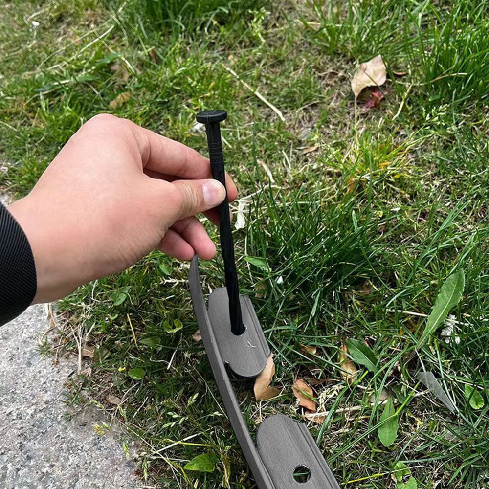 shsyue edging next to ruler showing 4in height for scale and installation planning