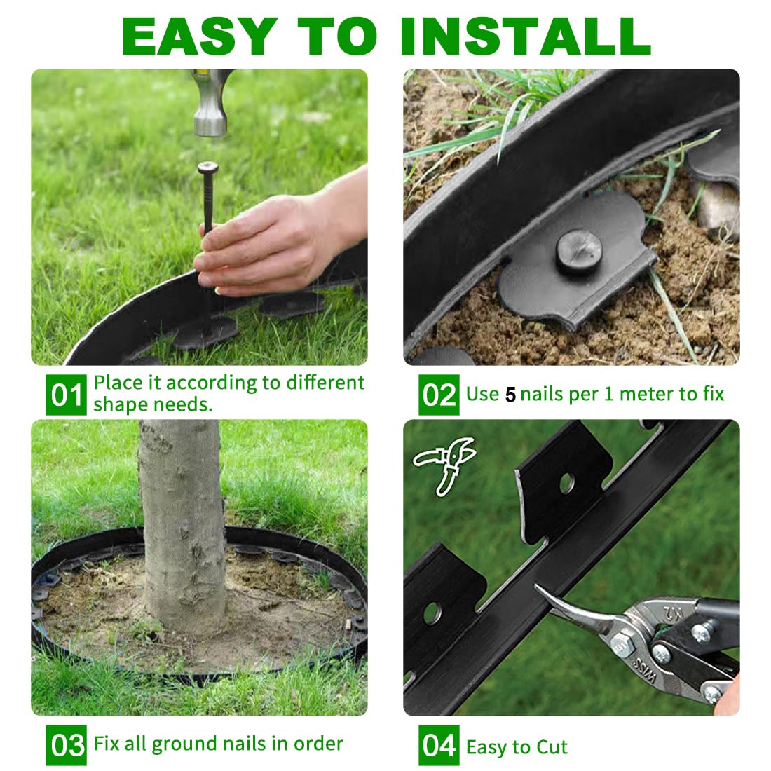 shsyue spiral stake detail highlighting nylon construction and rust-free durability