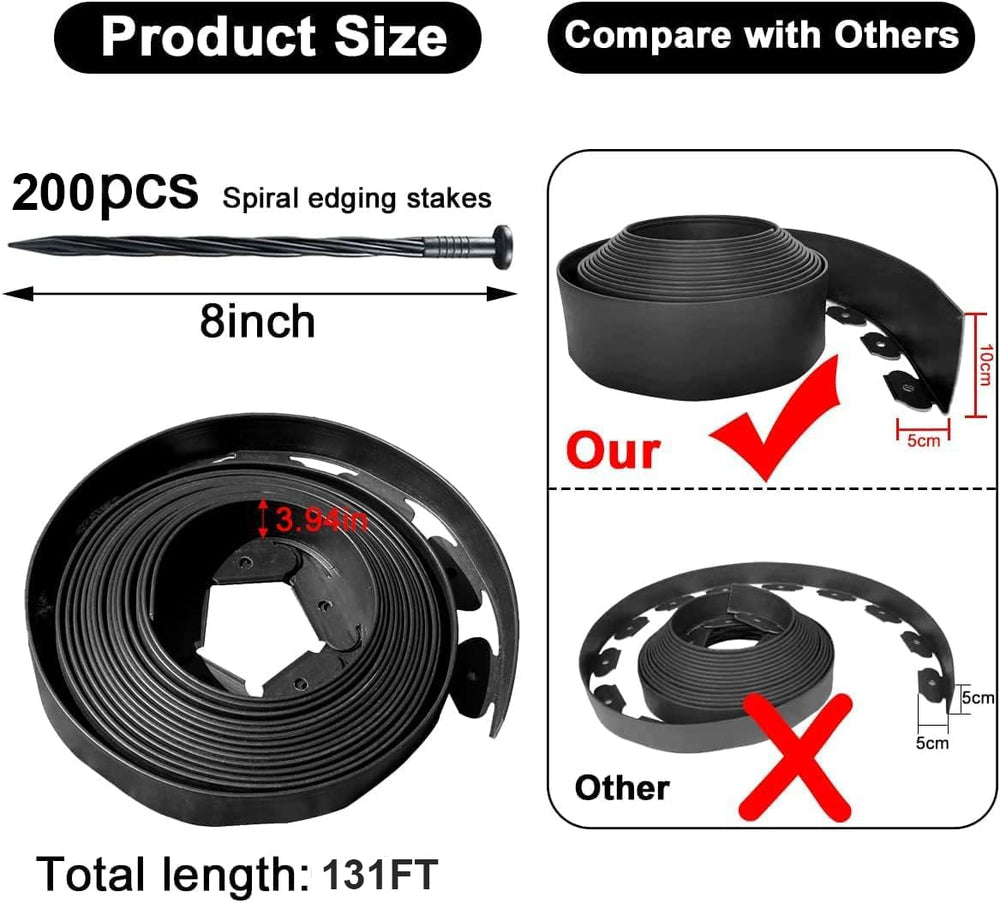 shsyue spiral stakes detail showing nylon quality and rust-free benefit