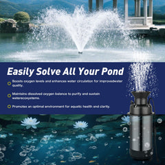 ShuDwrpu pump and filter detail demonstrating clog-resistant protection