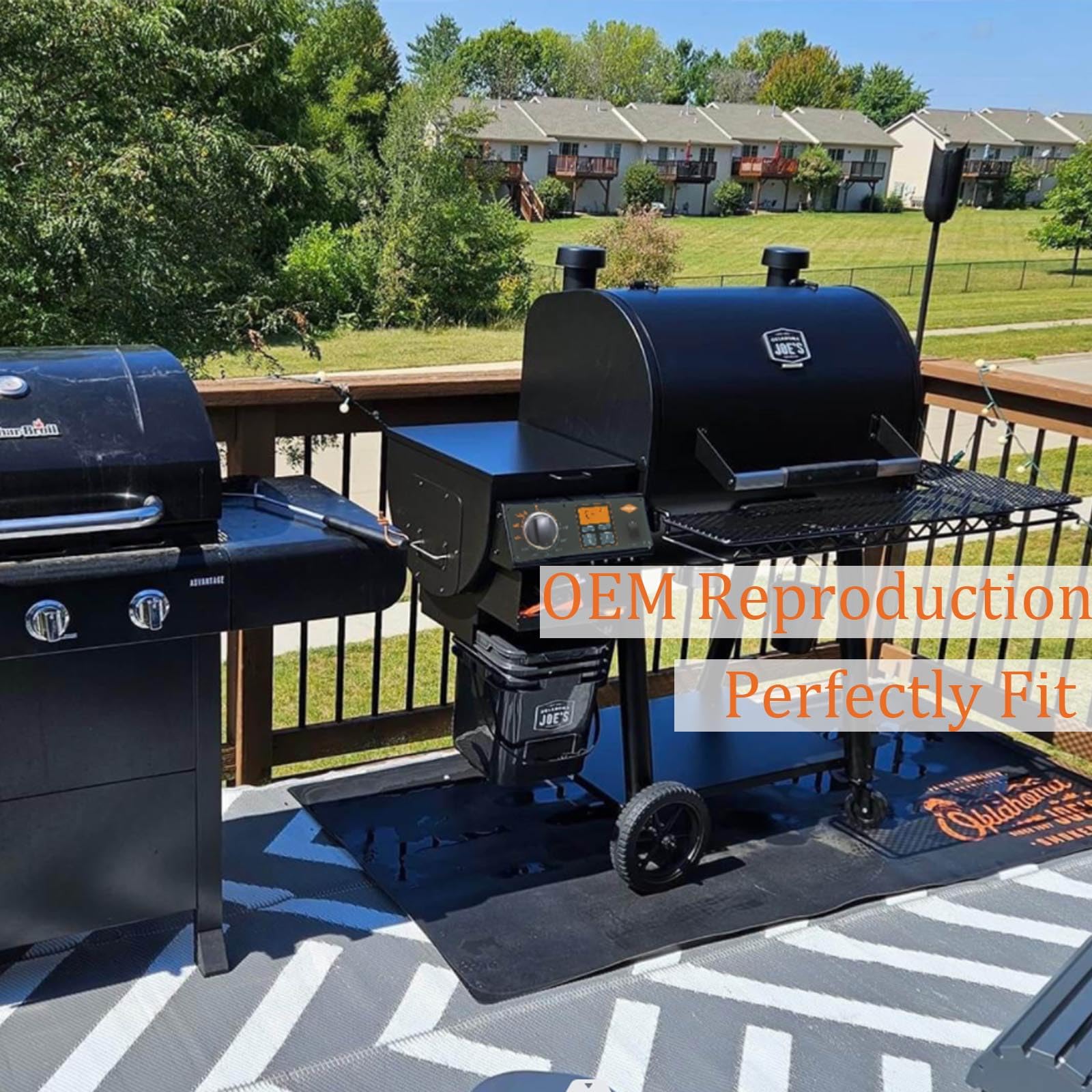 Shunbaixin panel installed on an Oklahoma Joe's Rider grill restoring control benefit