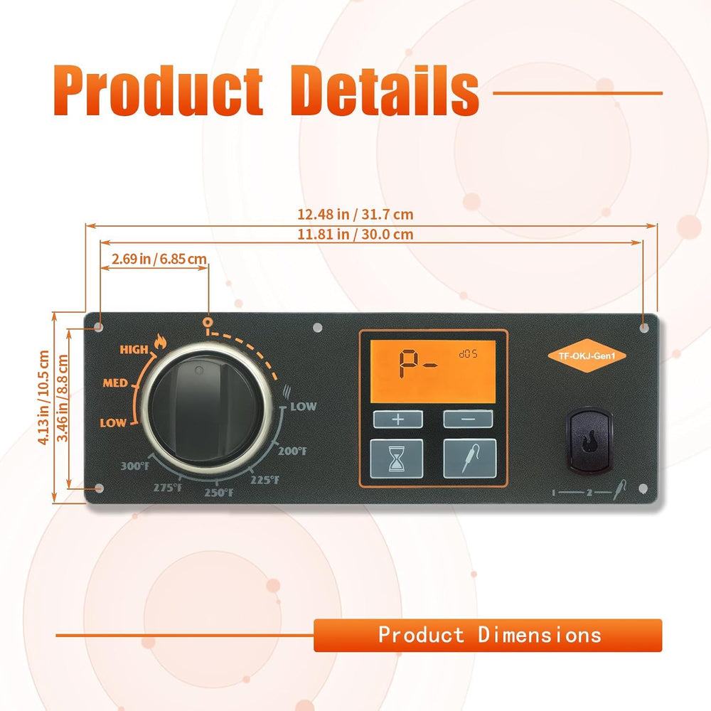 Shunbaixin close-up of LCD screen with easy-to-read temperature benefit