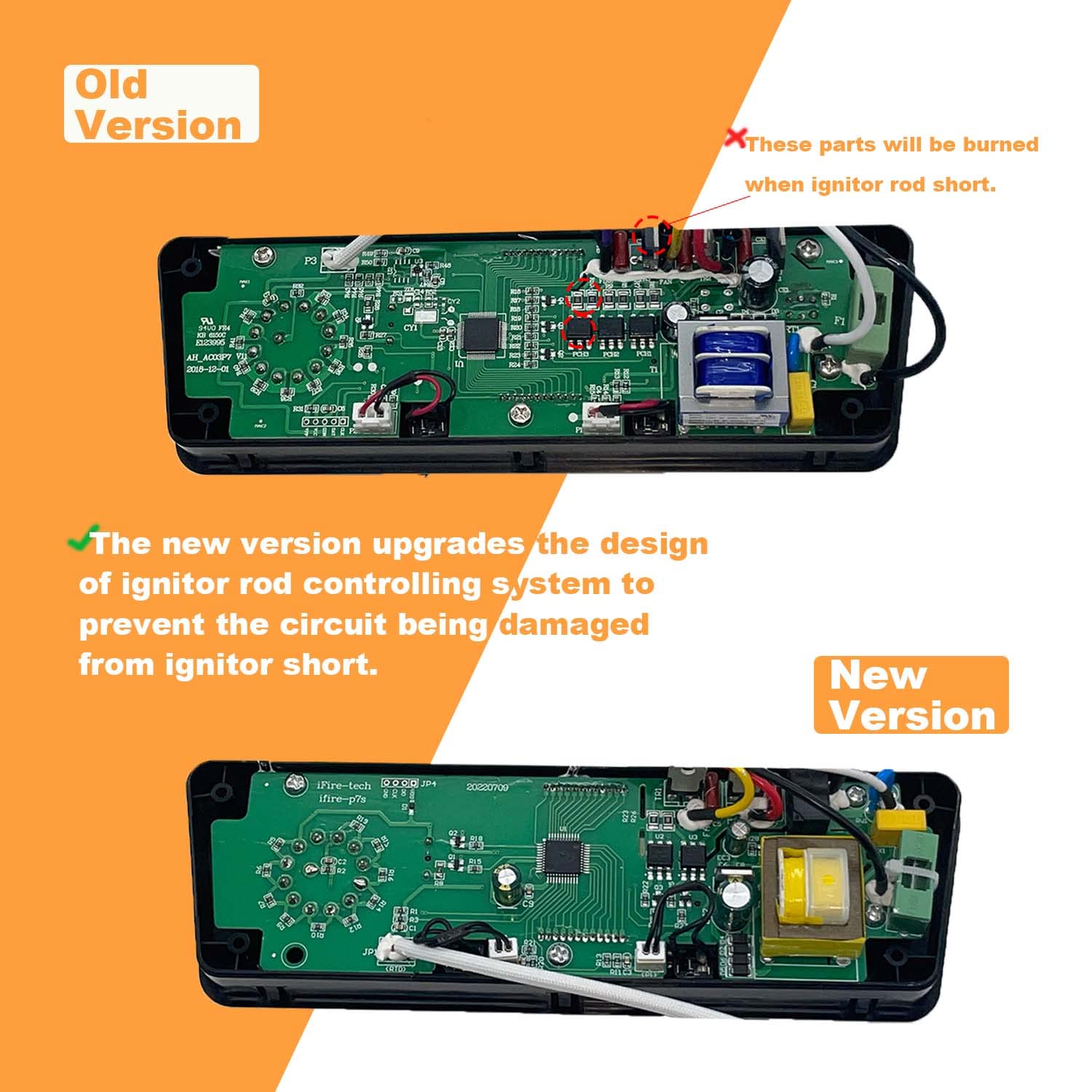Shunbaixin circuit board close-up highlighting redesigned protection for durability