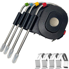 Shunbaixin kit front view showing four probes and accessories for neat grilling