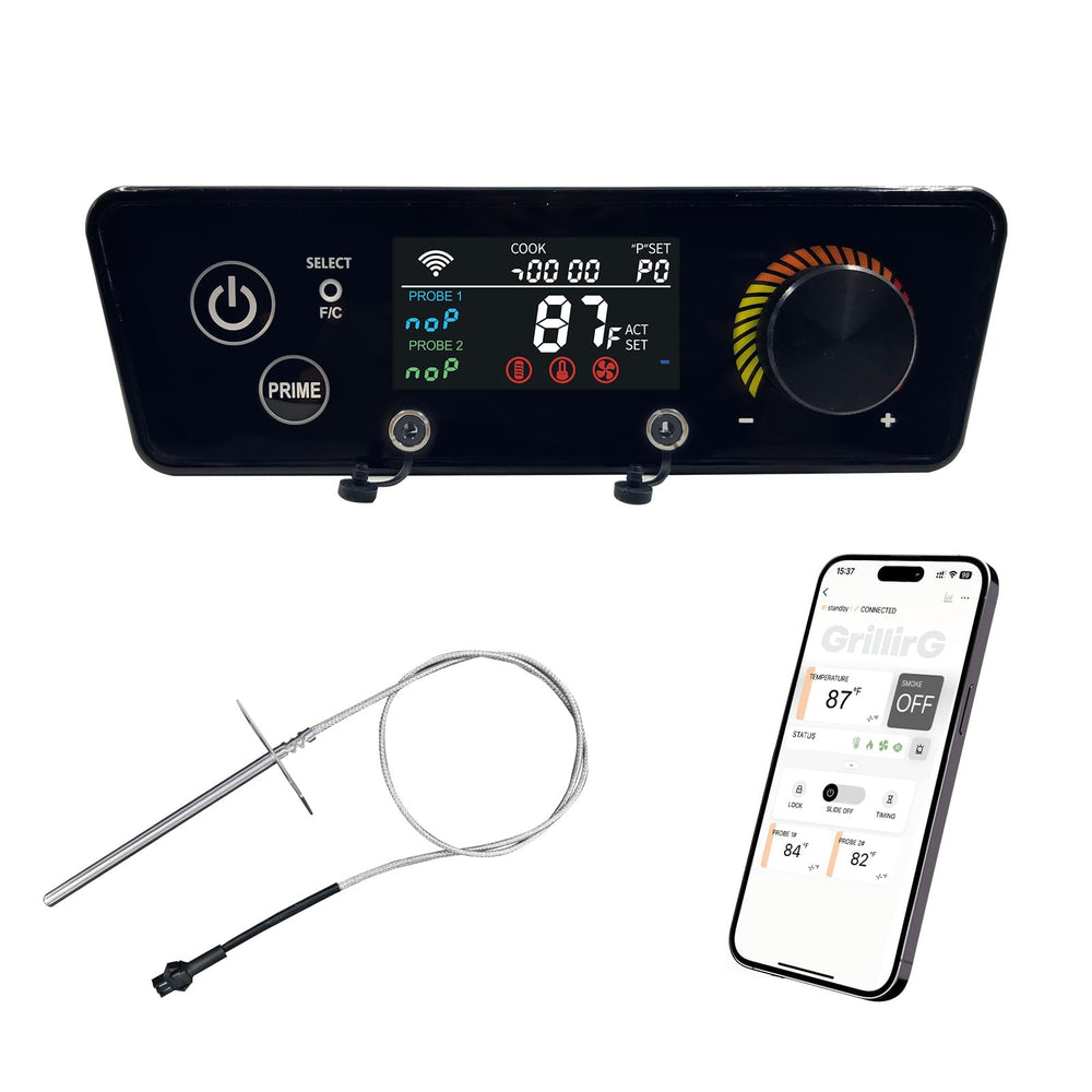 Shunbaixin front panel showing trapezoid shape and app control benefit
