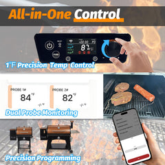 Shunbaixin board installed in Pit Boss grill showing effortless upgrade