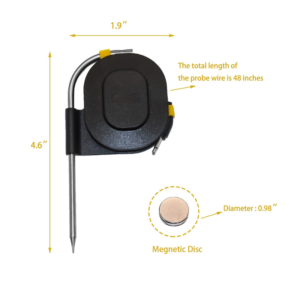 Shunbaixin magnetic winder attached to grill keeping cable secure and strain-free