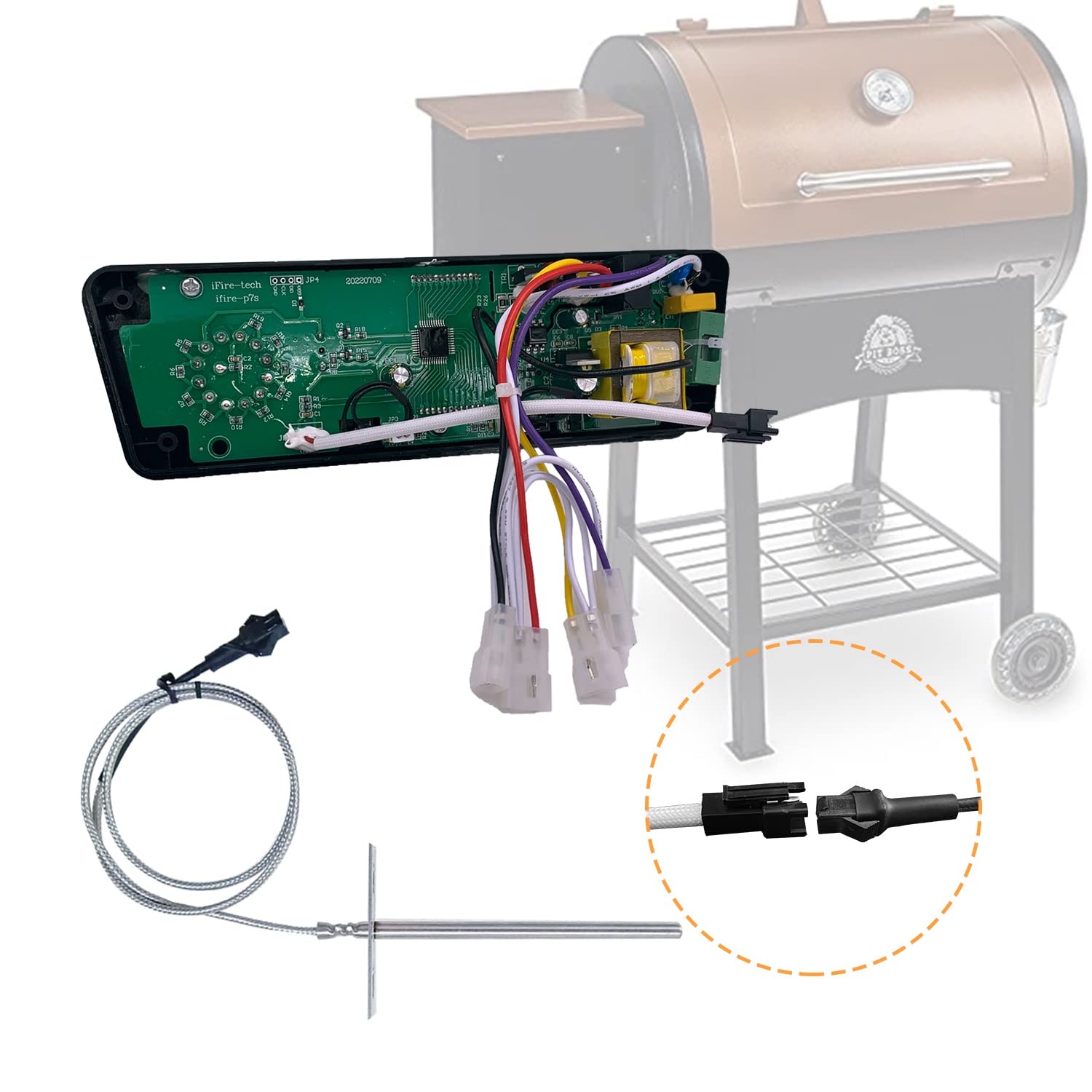 Shunbaixin replacement kit boxed with controller and probes for quick swap