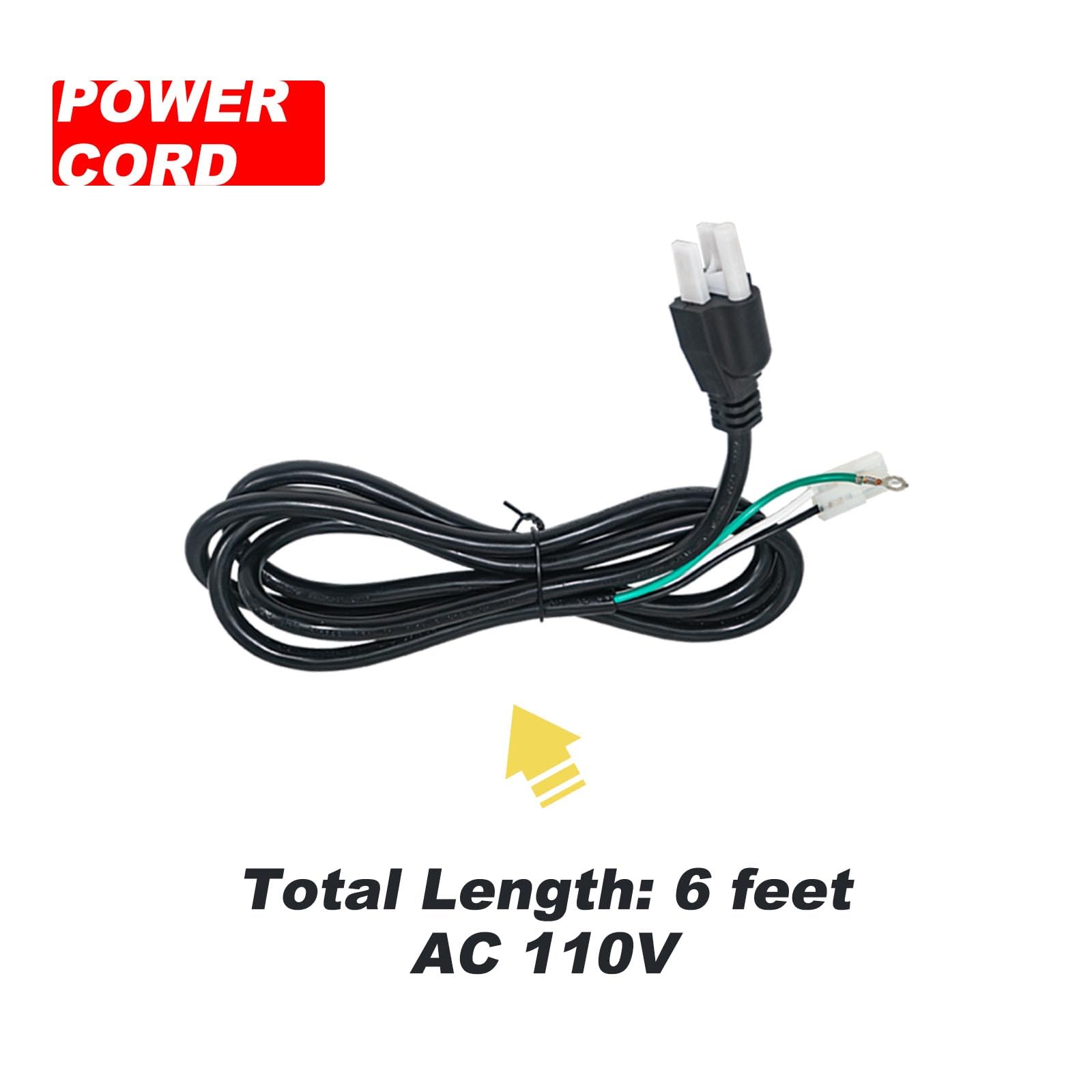 Shunbaixin power cord and fuses displayed for safe replaceable power connections